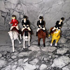 Vintage 1988 Funrise Horse Rider With Saddles Lot Bundle Figures